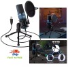Tonor USB Microphone Computer Cardioid Condenser PC Gaming Mic Tripod