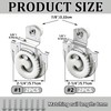 Aienxn 4PCS Closet Door Roller Kit, Sliding Closet Door Hardware