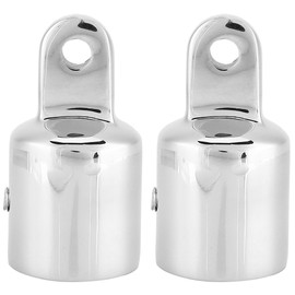 2pcs Stainless Steel Eye End for Boat Bimini Top Connecting Cap Screw  Fitting Hardware 7/8"