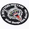 " sooo much" Smiley Sew-On / Iron-On Biker Patch for