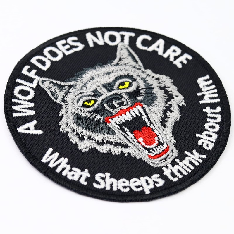 " sooo much" Smiley Sew-On / Iron-On Biker Patch for