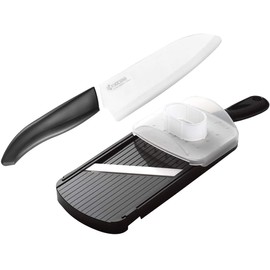 KYOCERA Kitchen Products Slicer Set BK Keramikmesser+Keramikhobel, Keramik, Small