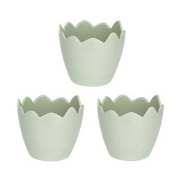 Ideen mit Herz Decorative Egg Trays, Table Decoration, Nest, Easter Egg for Standing, Egg Cup, Fillable, Diameter 7.8 cm, 7 cm High (Pastel Green)