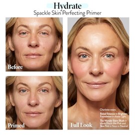 Laura Geller New York Spackle Primer - Hidratar - Super-Tamaño 59.1 ml - Primer de maquillaje de ácido hialurónico para piel madura