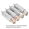 4pcs RCA Plug Silver Plated HIFI Solder RCA Connector Accommodates