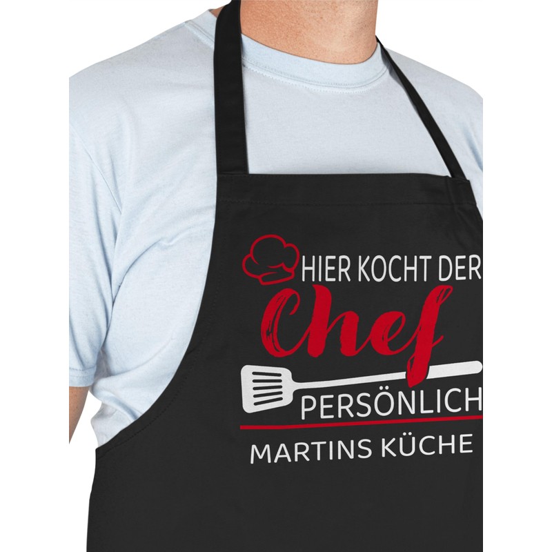 Geschenk mit Namen personalisiert by Shirtracer - Apron - Cooking