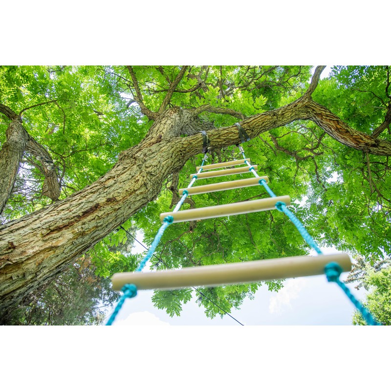 Trelines 7' Wooden Climbing Rope Ladder - The Ultimate Kids'