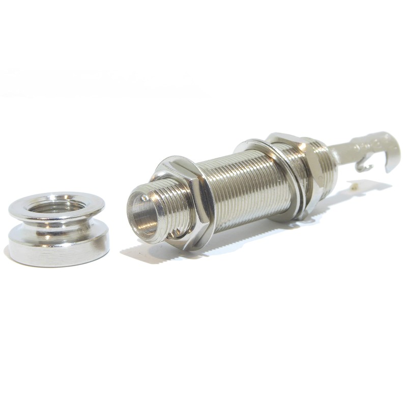 Guitar Jack Socket long body barrel with combined end pin