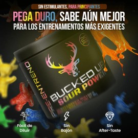 Bucked Up Pre Workout | Beta Alanina + Citrulina + Cafeina Sabor Sour Power