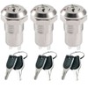GUUZI 3 Pack 12mm Metal Key Lock Latch Switch On/Off