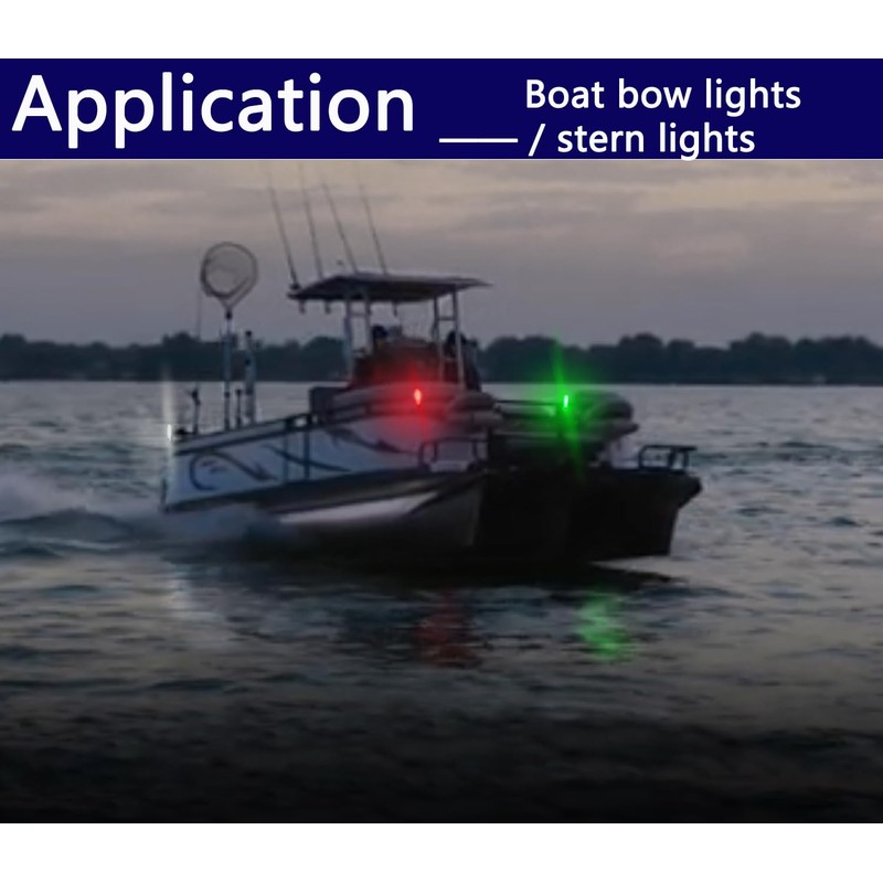 Amzonly 4Pack LED Navigation Lights Kit for Boat Kayak, Stern
