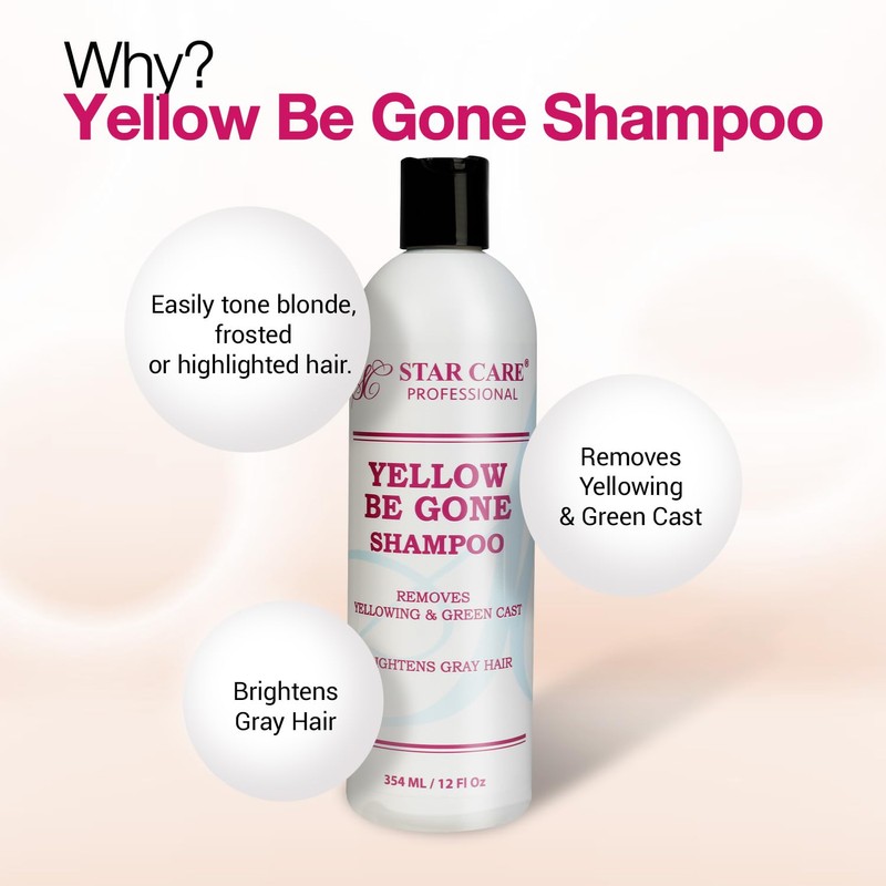 STAR CARE Yellow Be Gone Shampoo & Conditioner Set 4oz