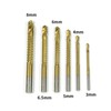 TEHAUX HSS Titanium Coated Drill Bits 6 Piece Set 3mm-8mm