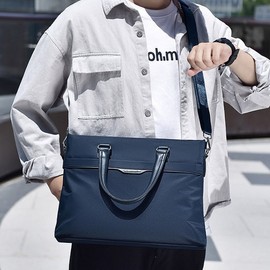 office worker business document tote cross bag black
