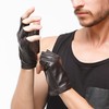 Nappaglo Men's Short, Genuine Leather, Sheepskin Leather, Fingerless, Summer, Spring,