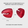 Anti-Scald Oven Gloves,Red Silicone Oven Glove Set,Lobster Claw Pot Holder,