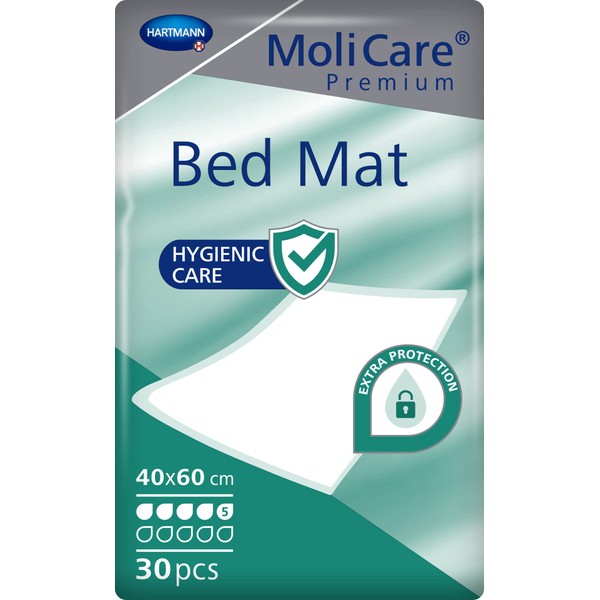 MoliCare Premium Bed Mat 5 Drops 40 x 60 cm Pack of 30