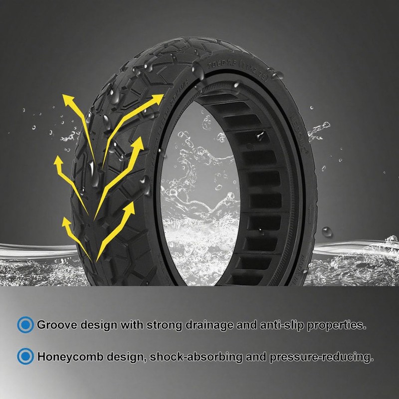 RidTianTek 70/60-7.5 Solid Tire for Segway Ninebot Max G3/ZT3/ZT3 Pro