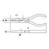 Beta 1166MQ Extra-Long Needle Nose Pliers, Insulated 1000V, OAL 160mm