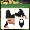 Zeyune 3 Set Fake Beard with Eyebrow Old Man Mustache
