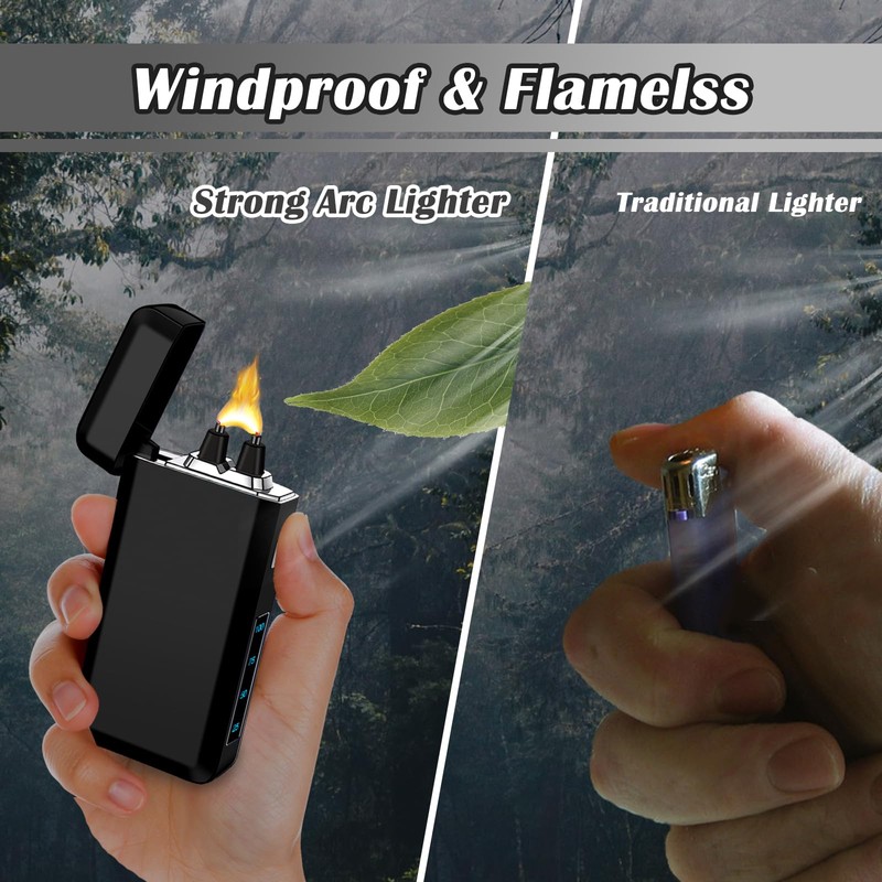 SKRFIRE Plasma Lighters Rechargeable Dragon USB Lighters, Electric Lighter Windproof