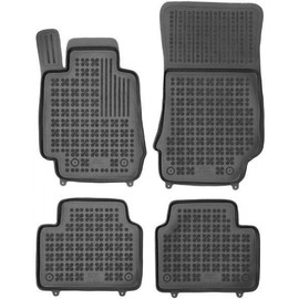 Rezaw-Plast Rubber Car Mats Compatible with Alfa Romeo Giulia 2016-2025 Floor Mats/AWD/All Weather Custom Fit Floor Liners Tailored Car Accessories Black