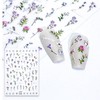 5D Embossed Nail Stickers for Nail Art - Self-Adhesive Floral