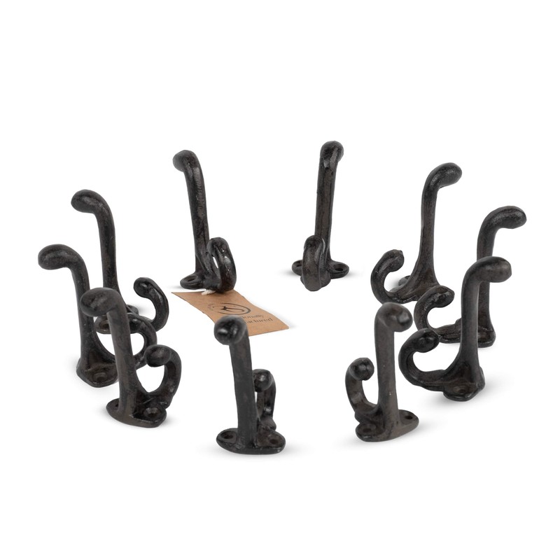 Rustic State Clark Wall Mount Cast Iron Hooks Coat Towel