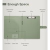 Clipboard Folder Padfolio, Mymazn Writing Portfolio Faux Leather Clipboards with