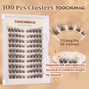 TOOCHUNAG TOOCHUNAG Lash Clusters 8-16MM Eyelash Clusters 100pcs C Curl