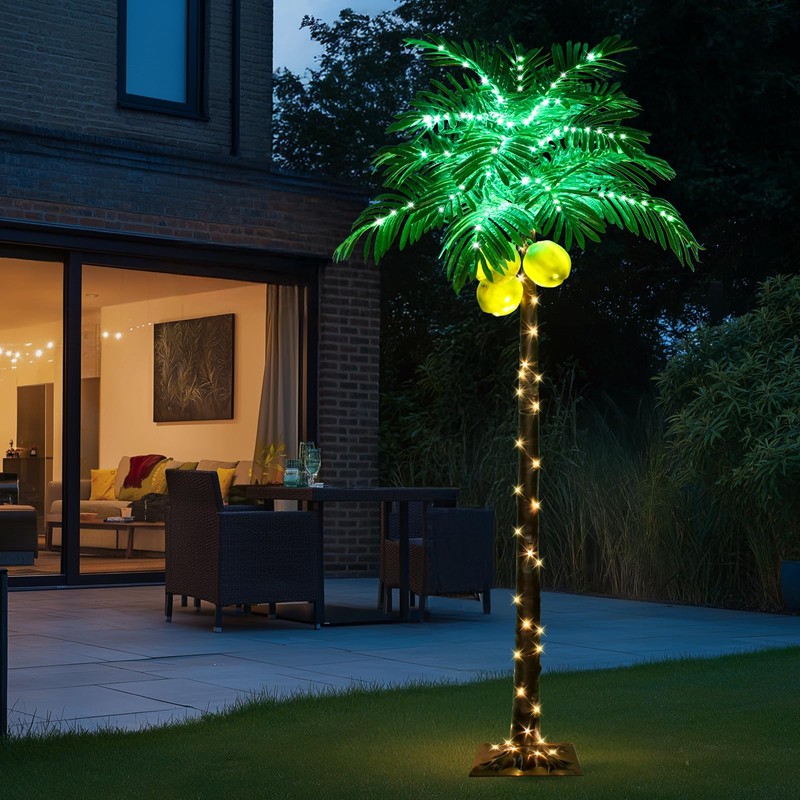 6 ft Lighted Palm Tree LED Lighted Palm Trees for