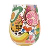 enesco Lolita Stemless Glass Tropical Fruit 6010894
