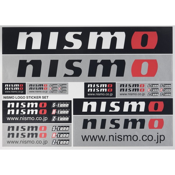 Nismo 99992-RN237 EMBLEM & STICKER Sticker NISMO Logo Sticker Set