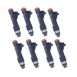 JESBEN 9L3E-9F593-F7A 8pcs Set Inyectores de combustible 6 agujeros de reemplazo para 2003-2004 Stratus 2.7L 2009-2010 F-150 4.6L Jeep 9L3E-F7A
