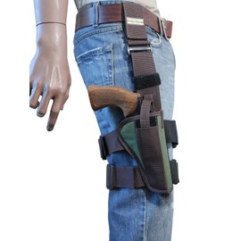 New Barsony Woodland Green Tactical Drop Leg Holster for RUGER BLACKHAWK VAQUERO right