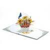CUTPOPUP Birthday Card Pop Up, 15x15cm, Mother's Day, 3D Flower