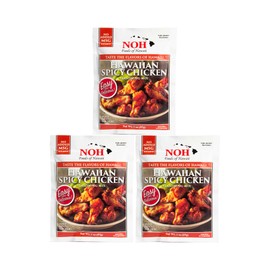 NOH Foods of Hawaii four serving seasoning packets 1.5 oz Pack of 3 Taste the flavor of Hawaii with each unique and famous meal (Hawaiian Spicy Chicken)