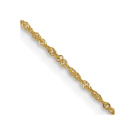 14k Gold 1mm Singapore Chain Bracelet 5.5 Inch - Bracelet