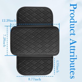 Upgraded Car Center Console Cover with Side Pockets,Anti-Slip Arm Rest Cover for Car Decorations,Multifunctional Armrest Covers for Cars as Cars Storage for Phones,Keys,Coins