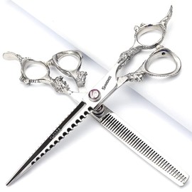 Hairdressing Scissors, Super Sharp Hairdressing Scissors, 6 Inches/7 Inch Scissors for Cutting Hair, Sturdy Hand Feel (7 Inch 2pc-A)