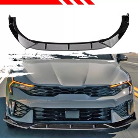 JES Motorsport Gloss Black Front Bumper Lip Splitter Chin Spoiler For KIA K5 GT GT-line 2025+