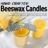 Natural Beeswax Candles 4 Packs, Beeswax Pillar Candles with 140