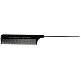 Black Diamond Salon Hair Dressing Strong Flexible Pin Tail Sectioning Hair Comb