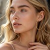 Selroper thin gold hoop earrings 1.5mm 12 sizes (50mm)