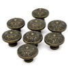 LXZ 8 PCs Vintage Antique Bronze Knob Handles - Drawer