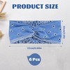 ELNX 6 Pcs Hair Bands for Women, Wide Headbands for