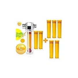 UBS VFS-f+vcf-05 Luxury Vita-Fresh Shower Filter with 7 Vitamin C Cartridge