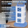 Transhine Torre Multicontacto Regleta Protector 11 Ac / 2 Usb