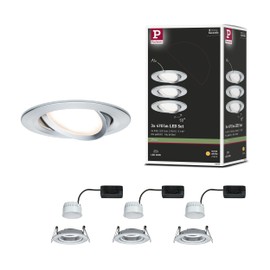 Paulmann Einbaul. LED Nova 3x 6.5 W ww alu ru