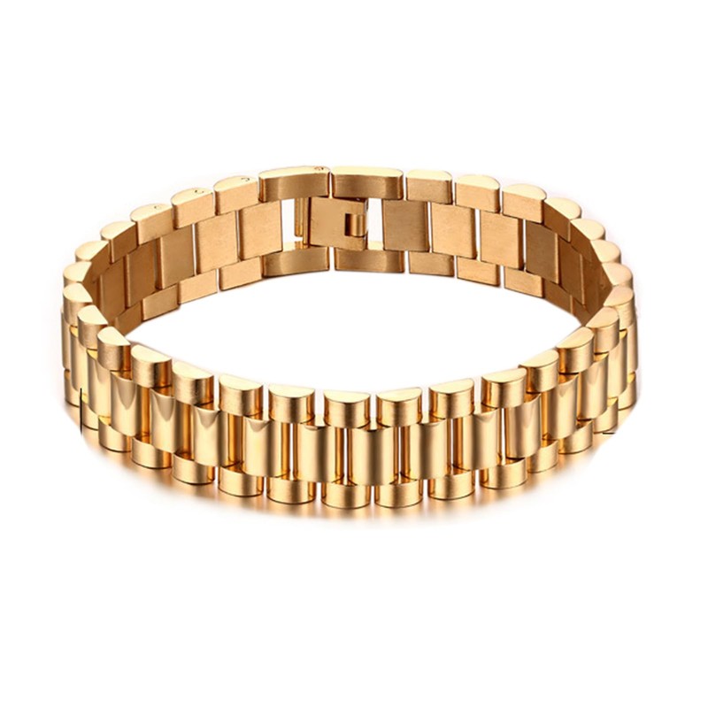 Gold Link Chain Bracelet, Single Link Chain Bracelet, Light and